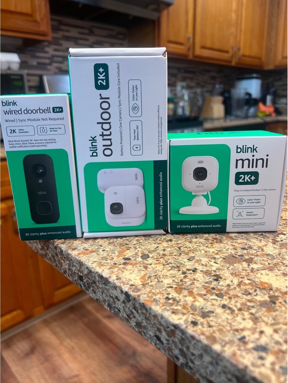Blink Security Camera Bundle Outdoor Wired Doorbell 2KMini 2K+Brand New